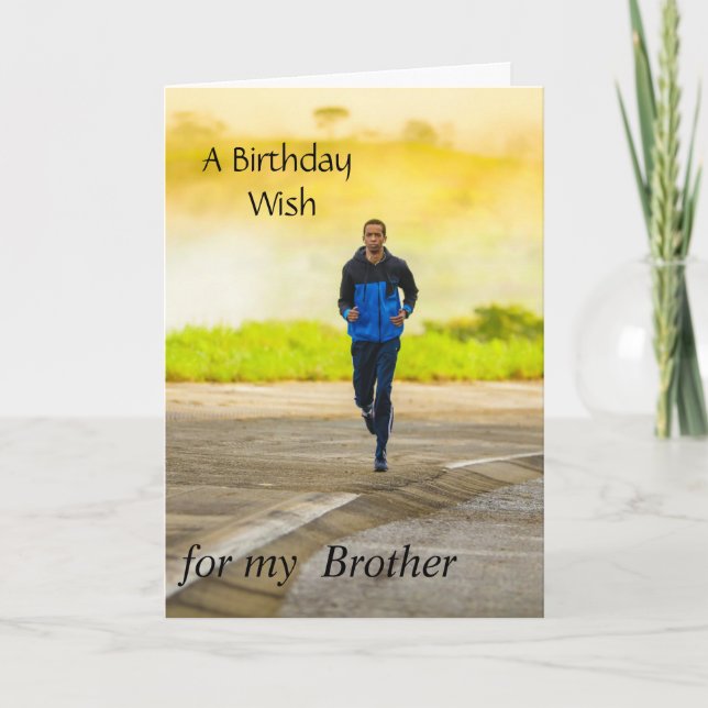 A Birthday Wish for My brother Card (Front)