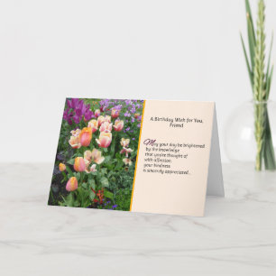 A Birthday Wish For You, Friend Card