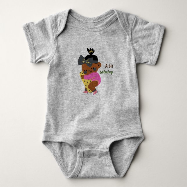 A Bit Calming Grey Baby  Bodysuit (Front)