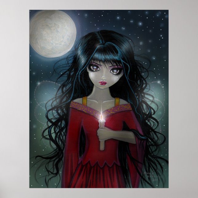 A Bit of Candlelight Fairy Poster Print (Front)