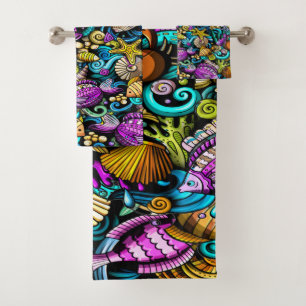 A Bit of the Beach Splash of Colour Bath Towel Set