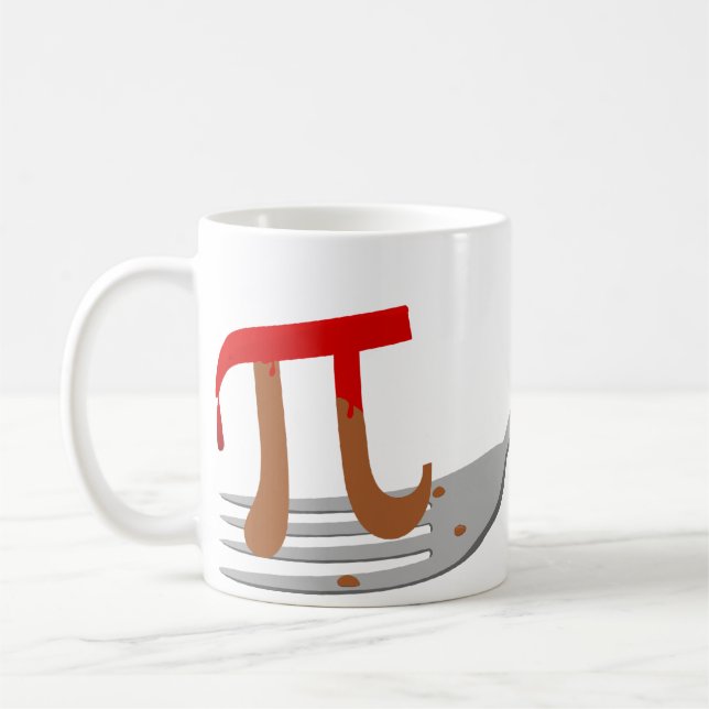A Bite of Pi Mug (Left)