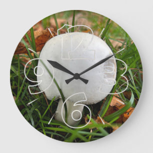 A bitten mushroom large clock
