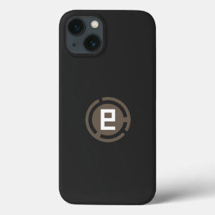 a black and brown logo with the letter 9 iPhone 13 case