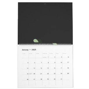 a black and green logo with a shopping cart calendar