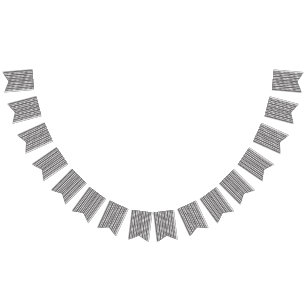 a black and white background with a lot of dots bunting