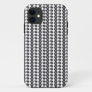 a black and white background with a lot of dots iPhone 11 case