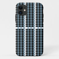 a black and white chequered pattern with a white b