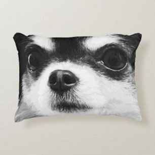 A black and white Chihuahua Decorative Cushion