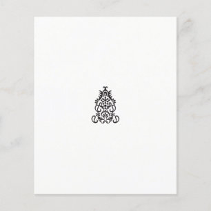 a black and white image of an ornate design flyer
