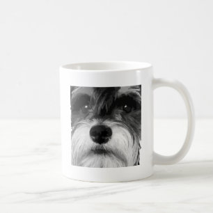 A black and white Miniature Schnauzer Coffee Mug