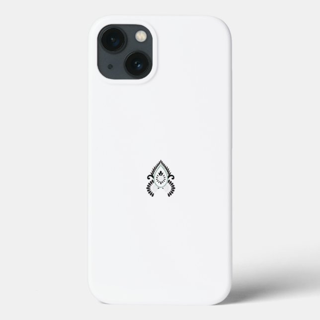 a black and white pattern with green accents Case-Mate iPhone case (Back)