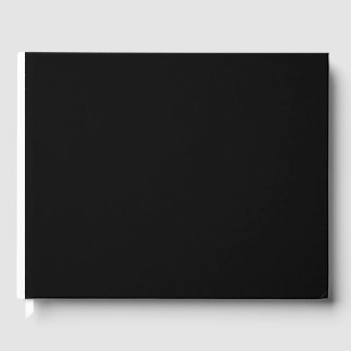 a black and white photo guest book