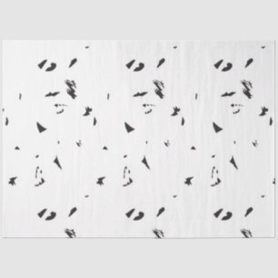 a black and white photo of a flock of birds tissue paper