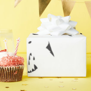 a black and white photo of a flock of birds wrapping paper