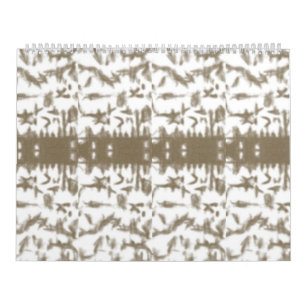 a black and white photo of a pattern calendar