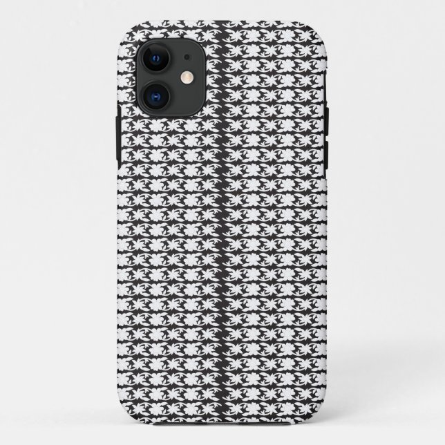 a black and white photo of a pattern Case-Mate iPhone case (Back)