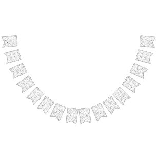 a black and white photo of bubbles on a white back bunting 