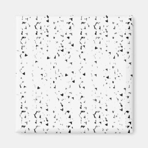 a black and white photo of rain drops magnet