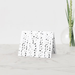 a black and white photo of rain drops thank you card