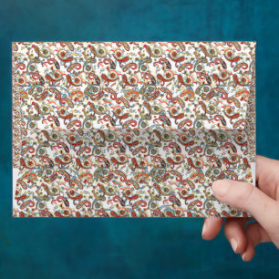 a black background with a red, green and blue patt envelope