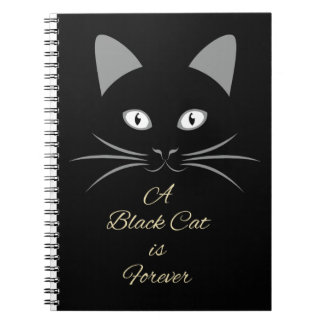 A Black Cat is Forever Notebook