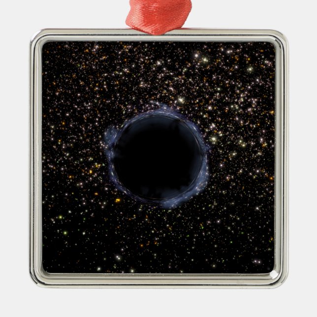 A Black Hole in a Globular Cluster Metal Tree Decoration (Front)