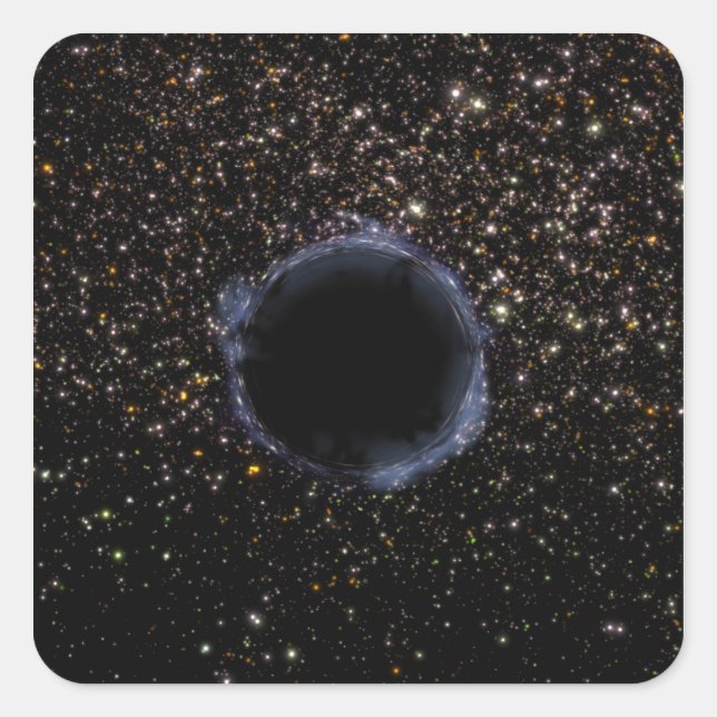 A Black Hole in a Globular Cluster Square Sticker (Front)