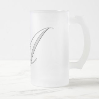 "A" (Black) Official Mug..! Frosted Glass Beer Mug