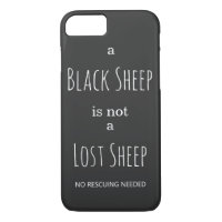 A Black Sheep is Not a Lost Sheep No Rescuing