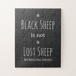 A Black Sheep is Not a Lost Sheep No Rescuing Jigsaw Puzzle