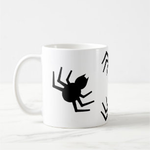 A black spider Mug