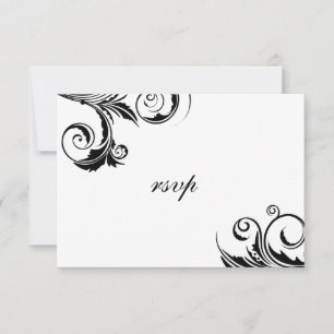 A Black Tie Event -rsvp cards