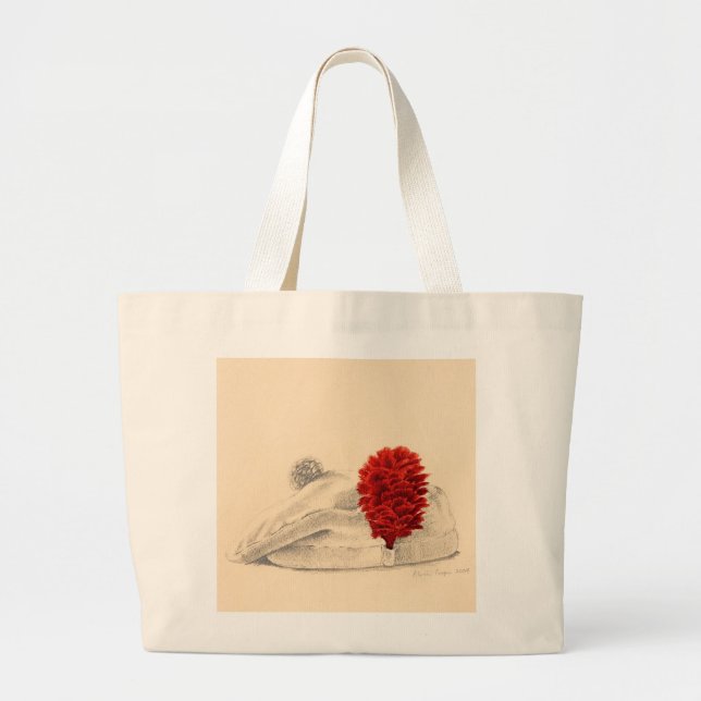 A Black Watch Red hackle 2004 Large Tote Bag (Front)
