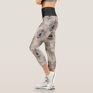 A Black Widow Series Design #17 Capri Leggings