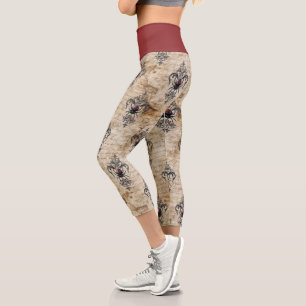 A Black Widow Series Design #19 Capri Leggings