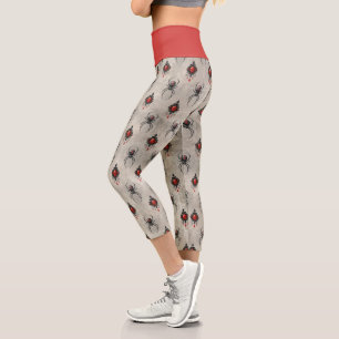 A Black Widow Series Design #27 Capri Leggings