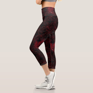 A Black Widow Series Design #5 Capri Leggings