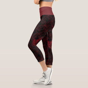 A Black Widow Series Design #5 Capri Leggings