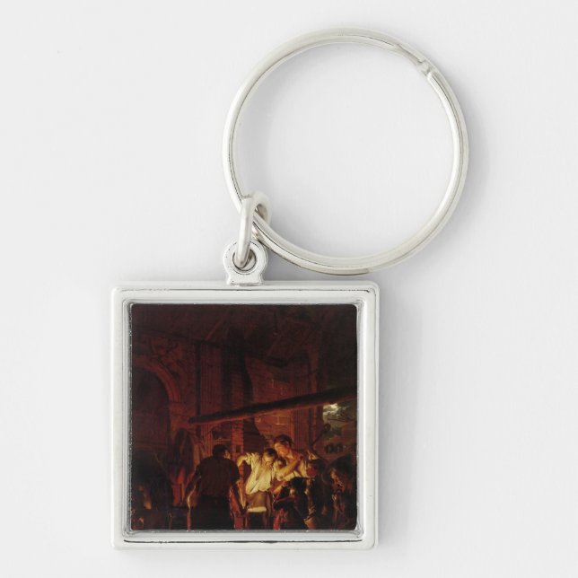 A Blacksmith's Shop, 1771 Key Ring (Front)