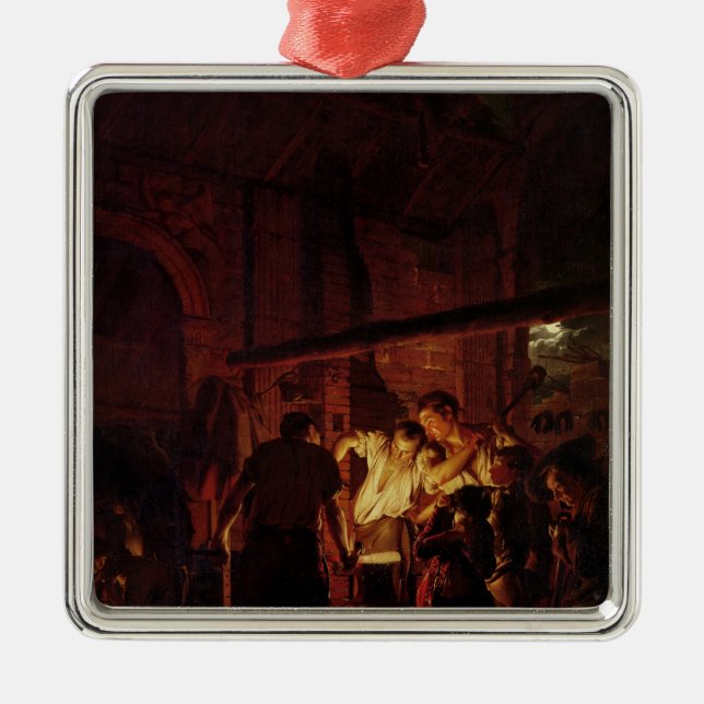 A Blacksmith's Shop, 1771 Metal Tree Decoration (Front)