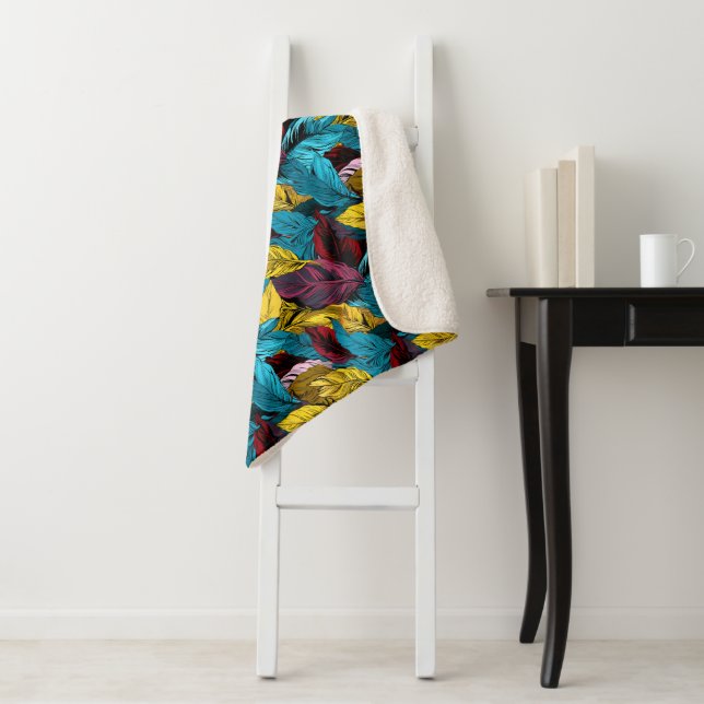 a blanket with a leaf pattern (In Situ)