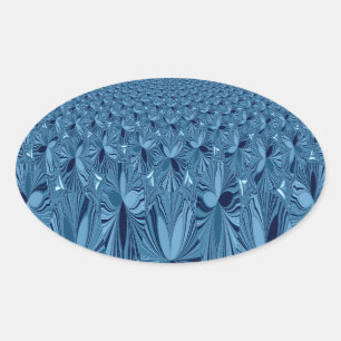 A blend of Blue Oval Sticker