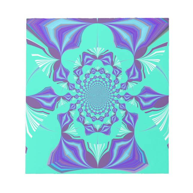 A Blend of Kaleidoscope and Mandala Art! Notepad (Front)