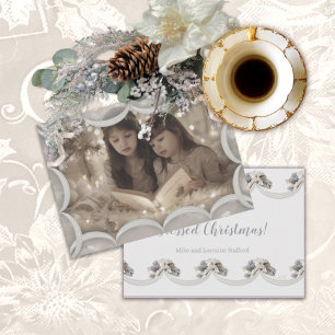 A Blessed Christmas Transparent Photo Card