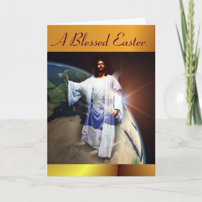 A Blessed Easter Holiday Card (Front)
