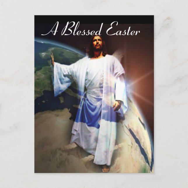 A Blessed Easter Holiday Postcard (Front)