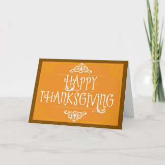 A Blessed Thanksgiving Day Greeting Card