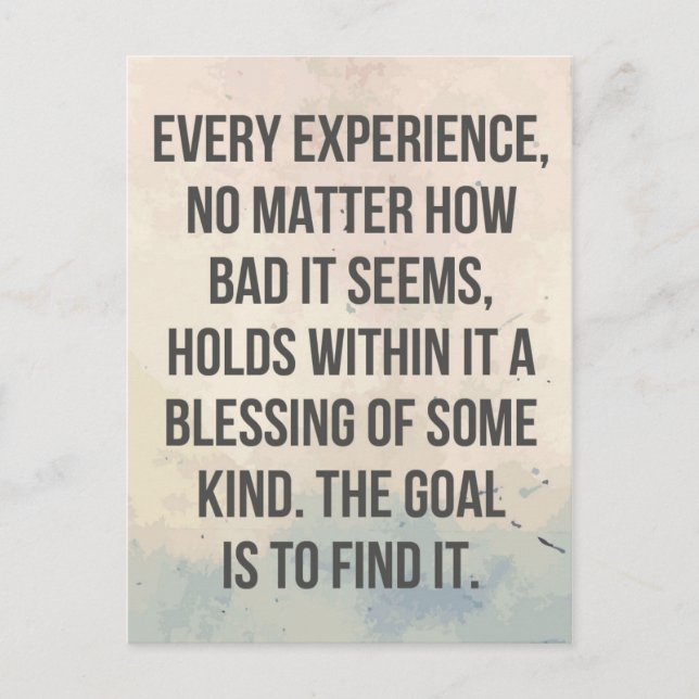 A Blessing Quote Postcard (Front)