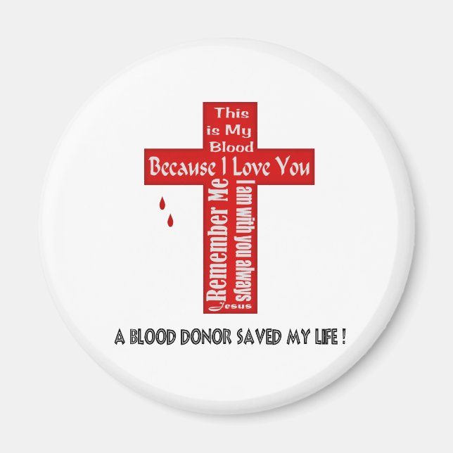 A Blood Donor Magnet (Front)